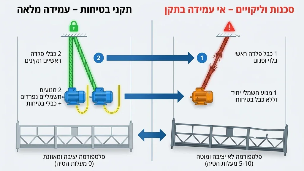 נוצר על ידי מודל בינה מלאכותית Gemini Pro בדיקת בטיחות קפדנית למערכת פיגומים תלויים