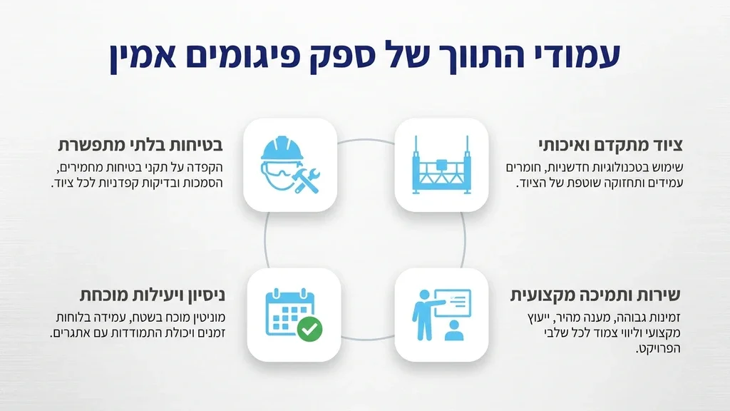 נוצר על ידי מודל בינה מלאכותית Gemini Pro לוגיסטיקה ואספקת ציוד עבודה בגובה