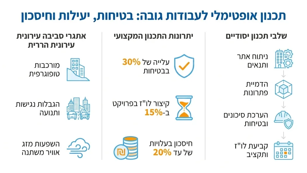 נוצר על ידי מודל בינה מלאכותית Gemini Pro תכנון פרויקט בנייה והשכרת פיגומים בכרמיאל