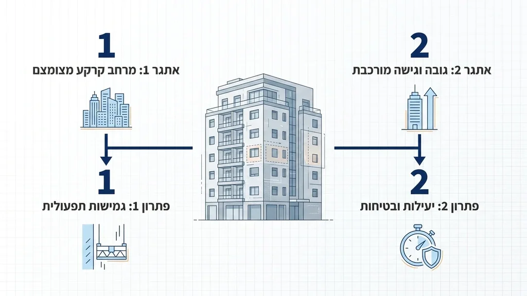 נוצר על ידי מודל בינה מלאכותית Gemini Pro פרויקט בנייה ושיפוץ עירוני באזור השרון