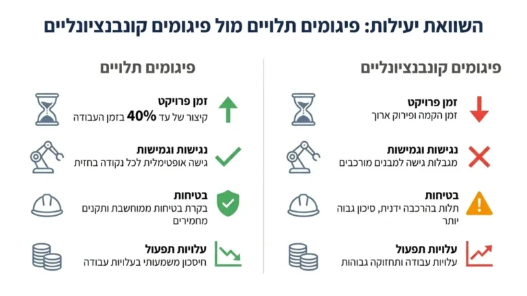 פיגום תלוי חשמלי בפרויקט חיפוי מבנה בעמק יזרעאל מבית חברת פיגומי