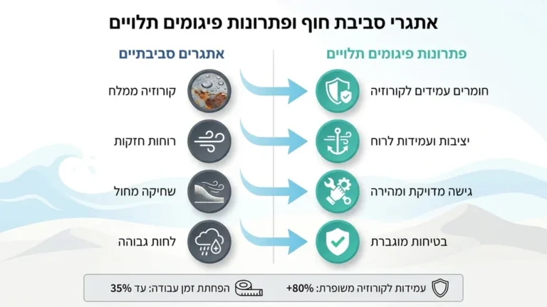 עבודות גובה בבניין מול הים בהרצליה