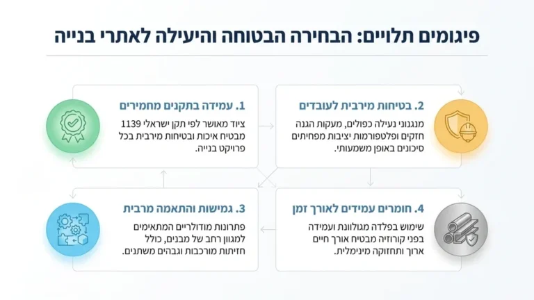 השכרת פיגומים ביוקנעם לפרויקטים של התחדשות עירונית ובנייה